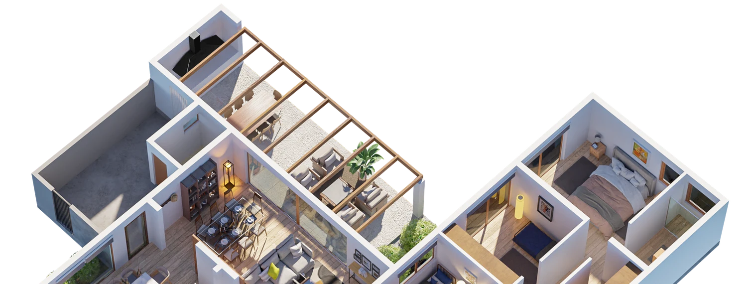 Planta del modelo Colonial 150